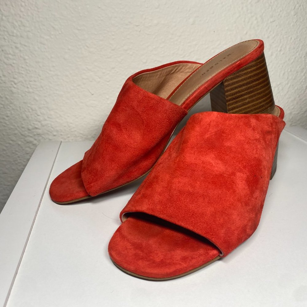 Halogen Red Faye Asymmetrical Open Toe Block Heel… - image 2
